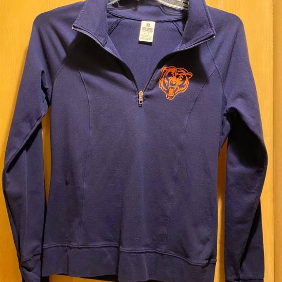 PINK Victoria's Secret Tops - Chicago Bears PINK Quarter Zip